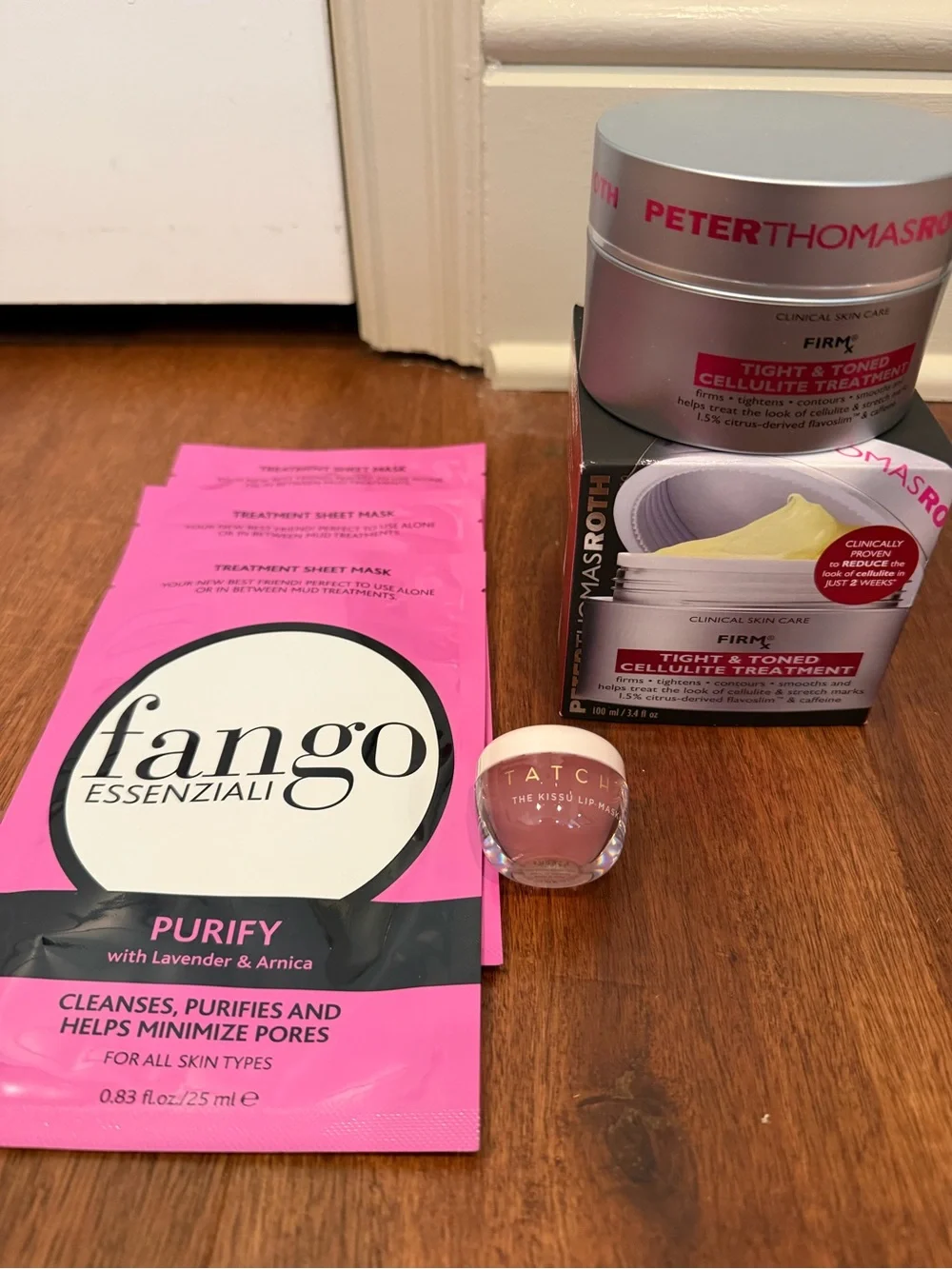 Fango Essenziali Purify Treatment Sheet Masks, Peter Thomas Roth firm, tacha lip